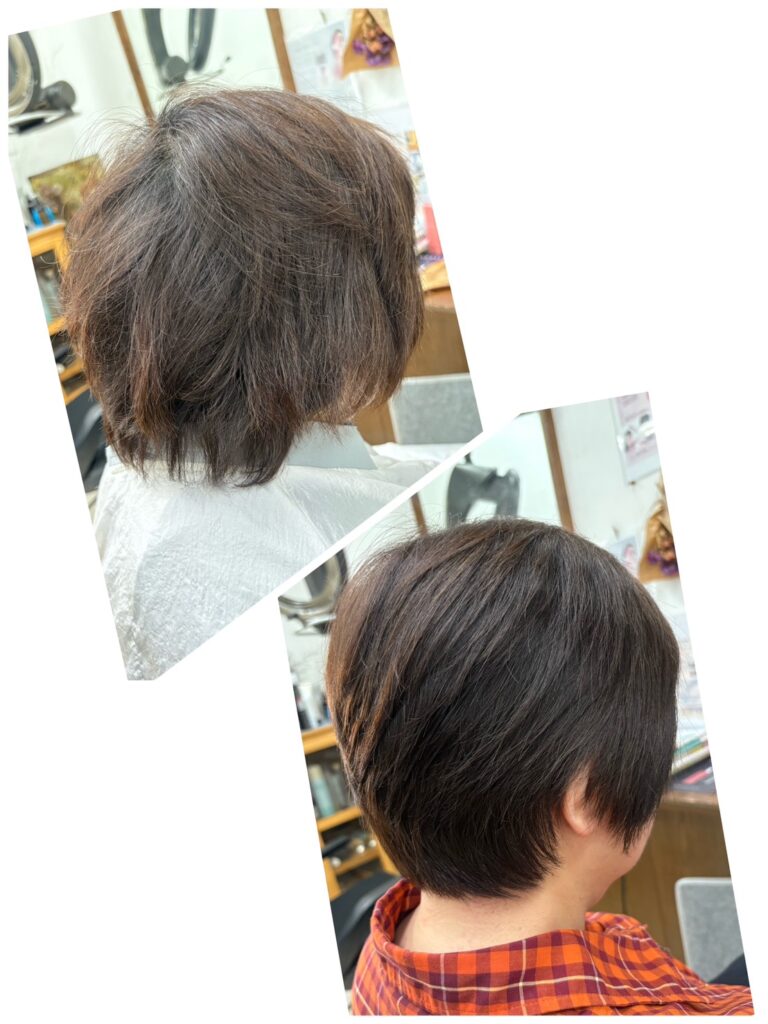 カット➕(髪質改善ストレート➕カラーリング)➕ヘッドスパです
