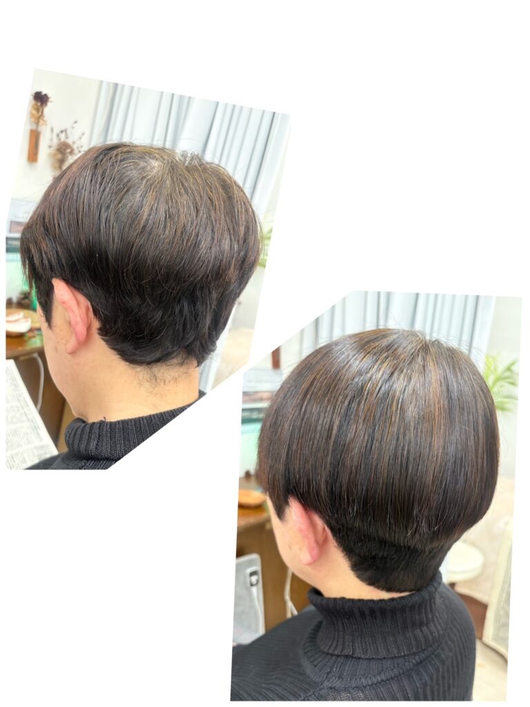 縮毛矯正＋ヘアーマニキュア