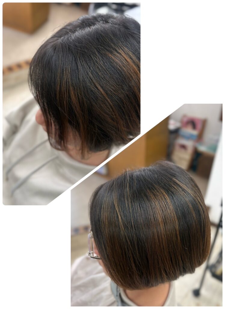 フロンドサイドを縮毛矯正