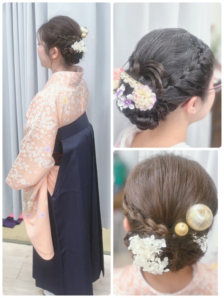 R8.3.19 卒業式!袴の着付とセットの皆さん