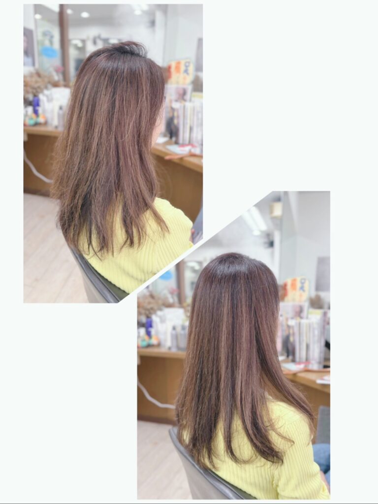 ご新規!カット+(髪質改善ストレート+カラーリング)