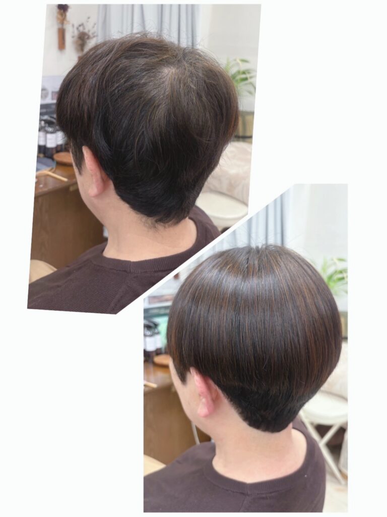 縮毛矯正＋ヘアーマニキュア