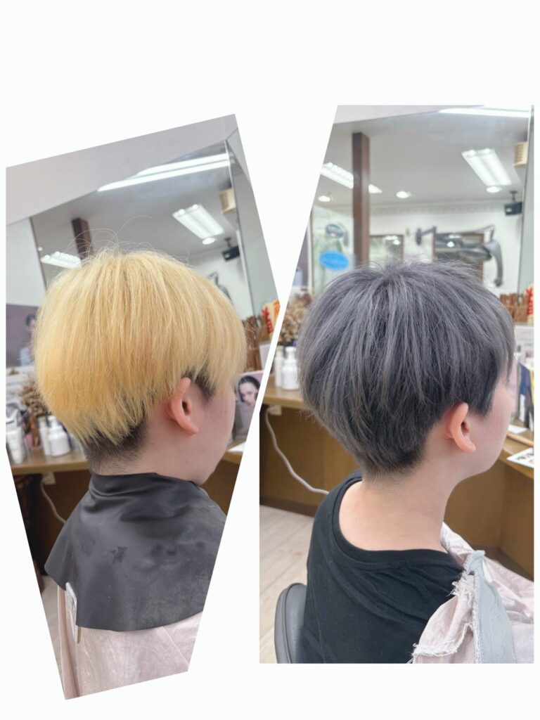 カット+ブリーチ+カラーリング