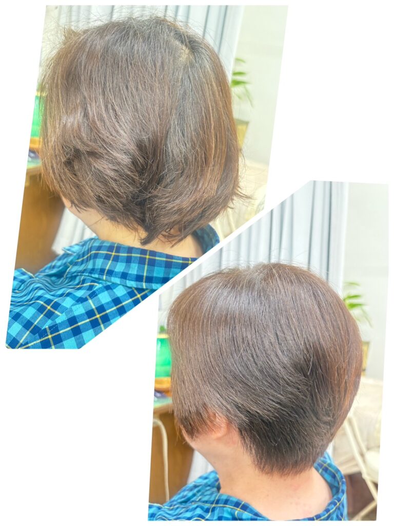 カット+髪質改善ストレート+カラーリング+ヘッドスパ