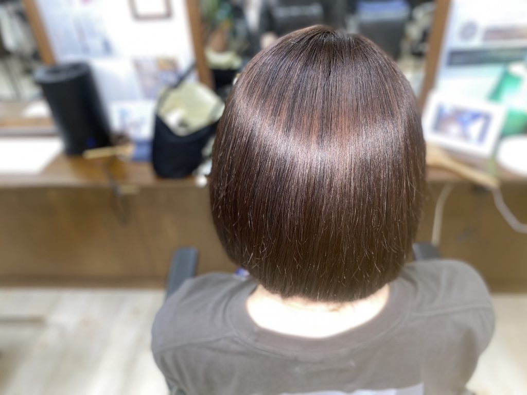 毛量が多いです！縮毛矯正でタイトに