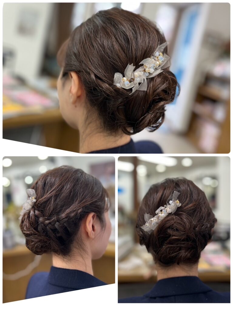 ご新規!ご婚礼出席ヘアーセット